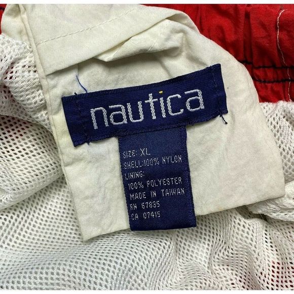 VTG Nautica J-US2 Swim Trunks 90s XL American Flag - Picture 5 of 5